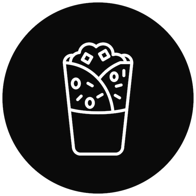 El icono vectorial de Kebab se puede usar para el conjunto de iconos de World Cuisine