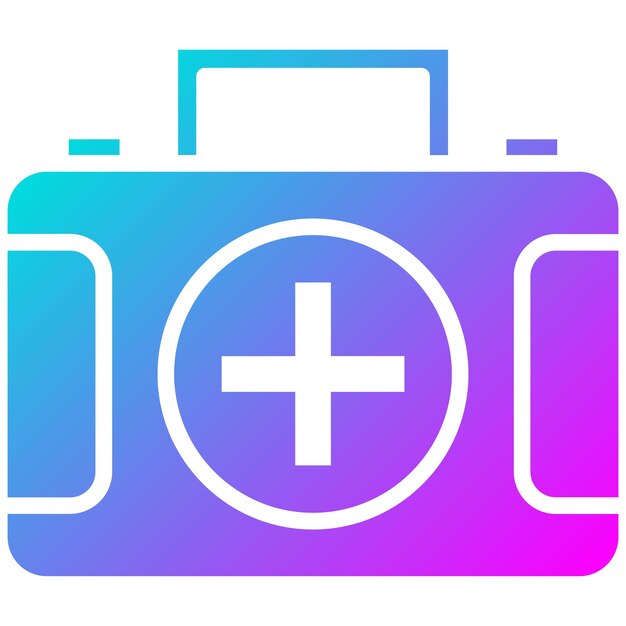 El icono vectorial del kit de primeros auxilios se puede usar para el conjunto de iconos de desastres naturales