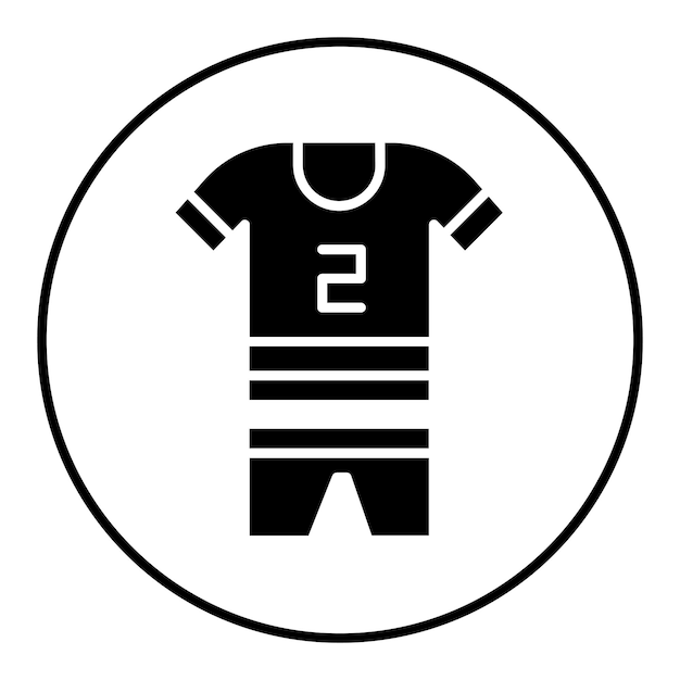 El icono vectorial del kit se puede usar para el conjunto de iconos de fútbol