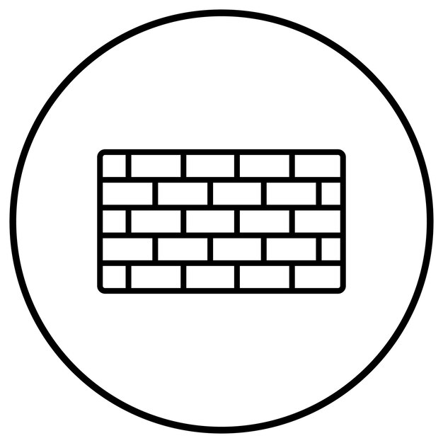 El icono vectorial de ladrillos se puede utilizar para el conjunto de iconos de herramientas de construcción