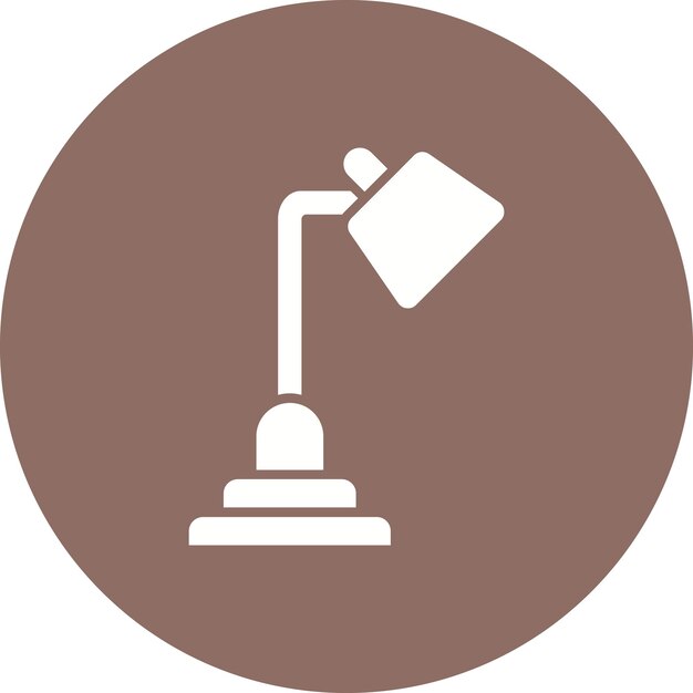 El icono vectorial de la lámpara de mesa se puede utilizar para el conjunto de iconos de dispositivos electrónicos