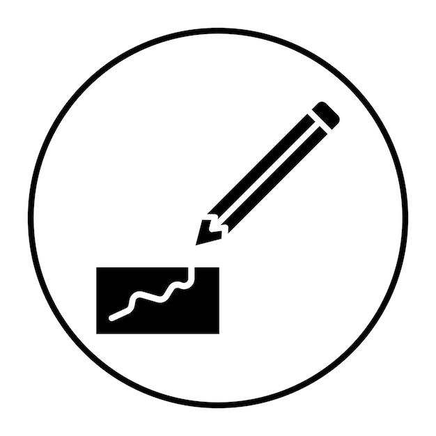 El icono vectorial del lápiz se puede usar para el conjunto de iconos de mejoras para el hogar
