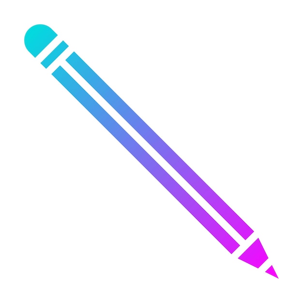 El icono vectorial del lápiz se puede utilizar para el conjunto de iconos de papelería de Office