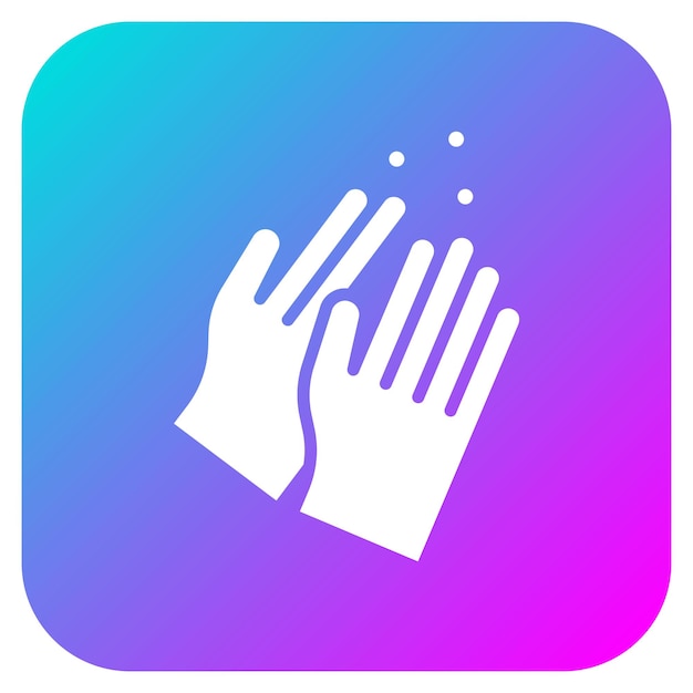 El icono vectorial de lavado de manos se puede usar para el conjunto de iconos de limpieza de la casa