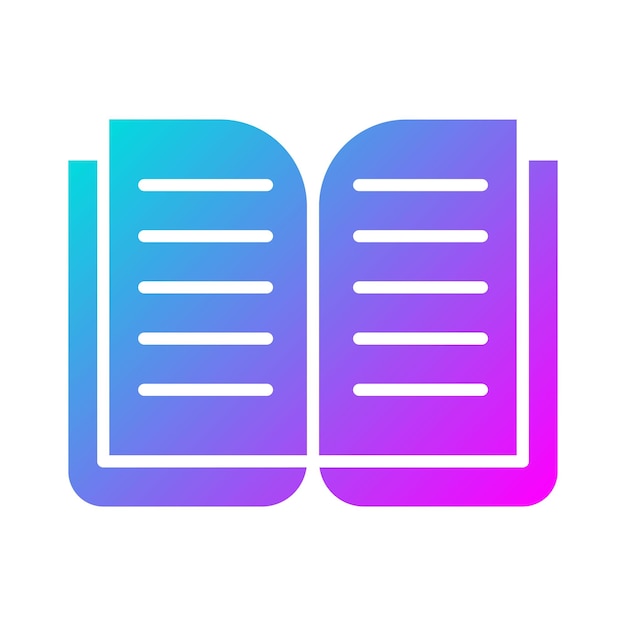 El icono vectorial de libro abierto se puede usar para el conjunto de iconos de primavera
