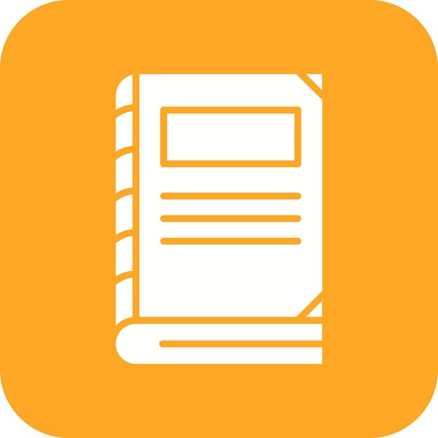 El icono vectorial del libro cerrado se puede utilizar para el conjunto de iconos de Investigación y Ciencia