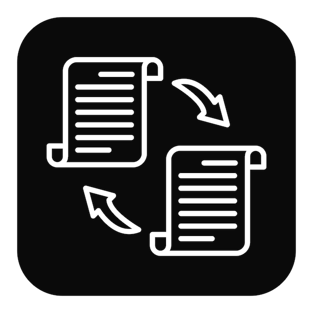 El icono vectorial del libro mayor general se puede utilizar para el conjunto de iconos de documentos y archivos