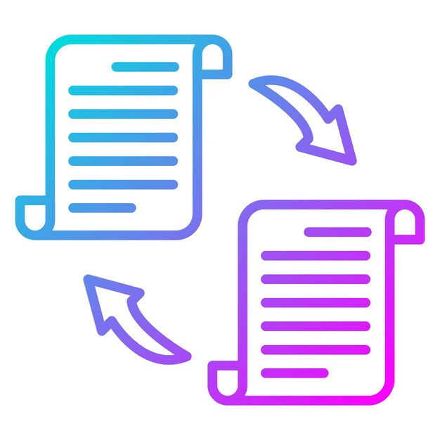 El icono vectorial del libro mayor general se puede utilizar para el conjunto de iconos de documentos y archivos