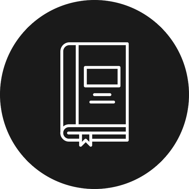 El icono vectorial del libro se puede usar para el conjunto de iconos de educación
