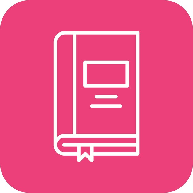 El icono vectorial del libro se puede usar para el conjunto de iconos de educación