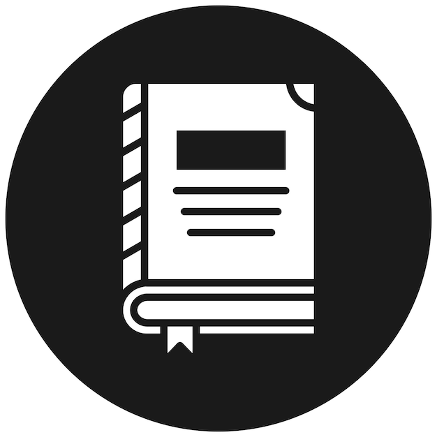 El icono vectorial del libro se puede usar para el conjunto de iconos del jardín de infantes