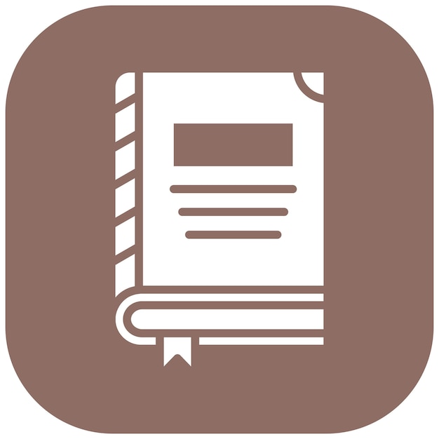 El icono vectorial del libro se puede usar para el conjunto de iconos del jardín de infantes