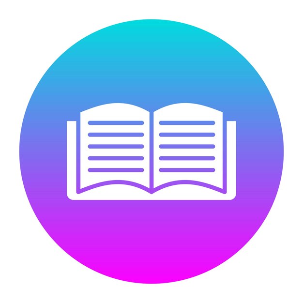 El icono vectorial del libro se puede usar para el conjunto de iconos de literatura