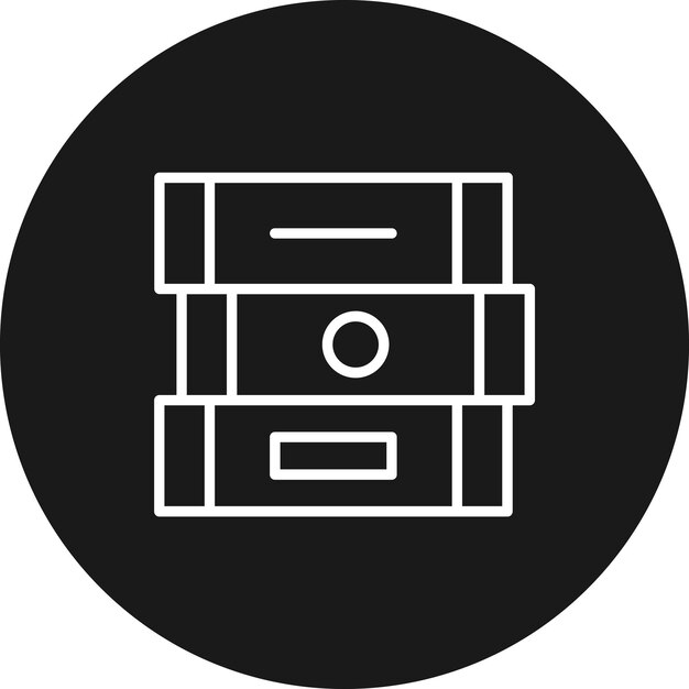 El icono vectorial de libros se puede utilizar para el conjunto de iconos de educación