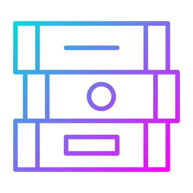 El icono vectorial de libros se puede utilizar para el conjunto de iconos de educación