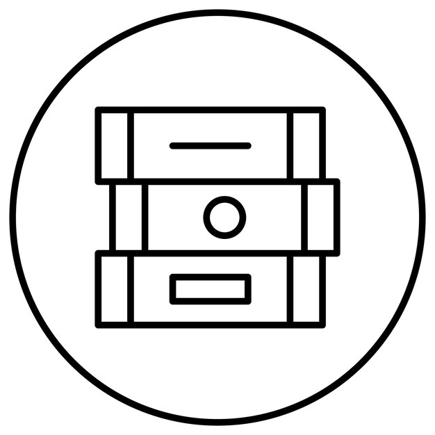 El icono vectorial de libros se puede utilizar para el conjunto de iconos de educación