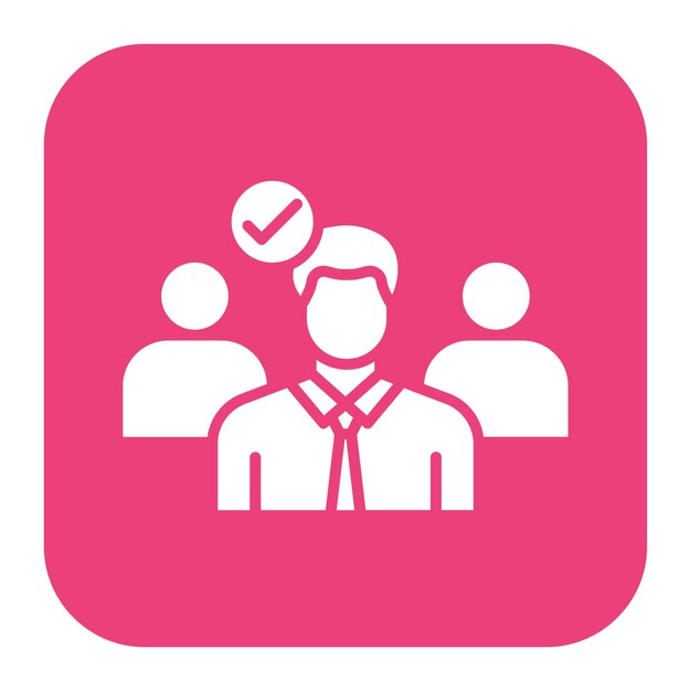 El icono vectorial del líder de negocios se puede utilizar para el conjunto de iconos de negocios y finanzas