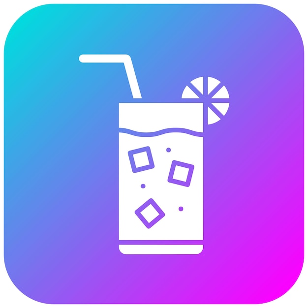 El icono vectorial de limonada se puede usar para el conjunto de iconos de fiestas y celebraciones