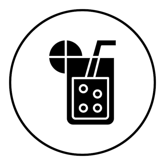 El icono vectorial de limonada se puede usar para el conjunto de iconos de primavera