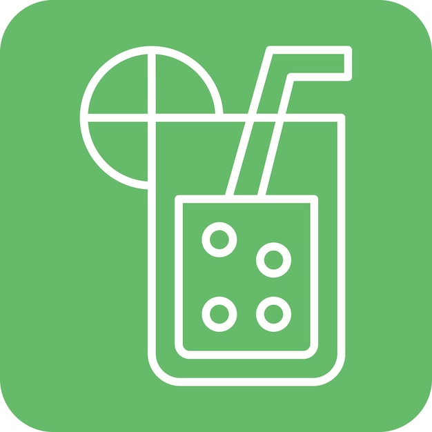El icono vectorial de limonada se puede usar para el conjunto de iconos de primavera