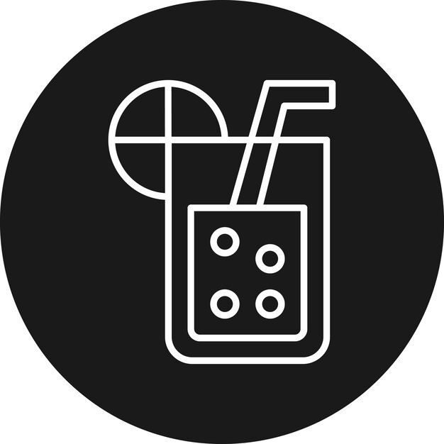 El icono vectorial de limonada se puede usar para el conjunto de iconos de primavera