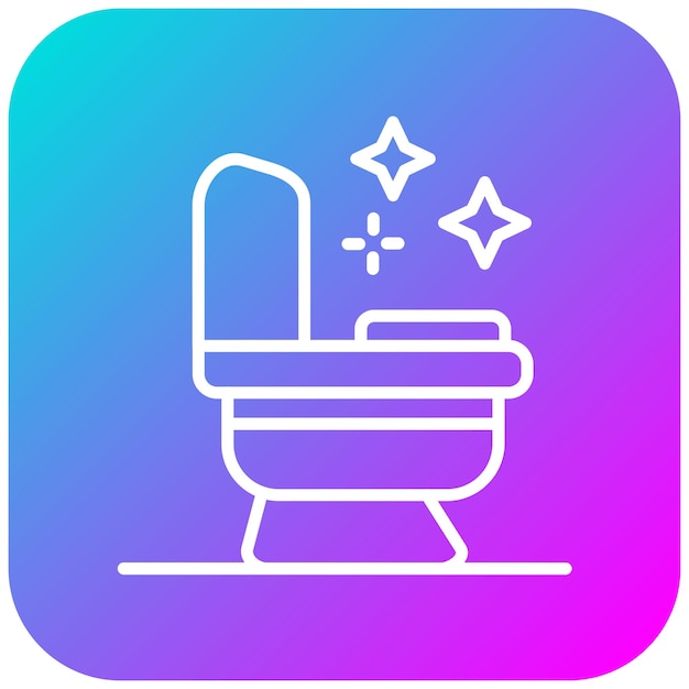 El icono vectorial de limpieza del baño se puede utilizar para la limpieza y el conjunto de íconos de despojo