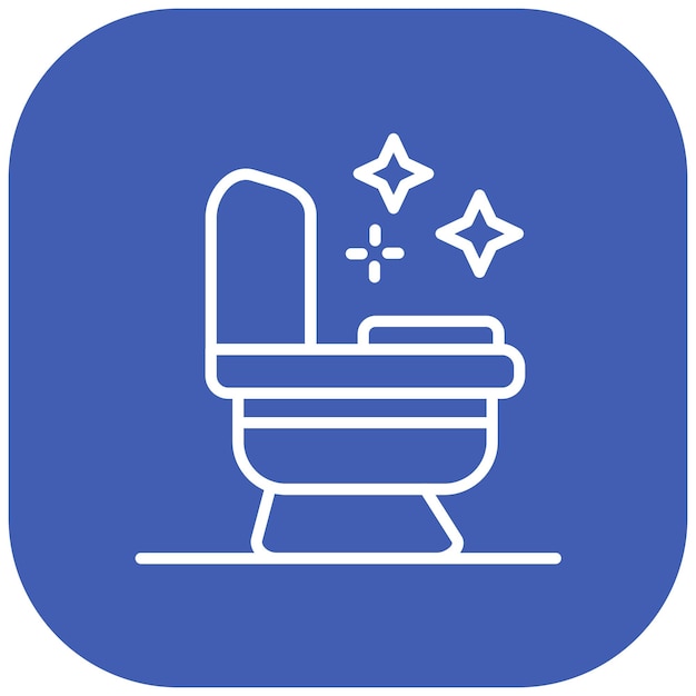 El icono vectorial de limpieza del baño se puede utilizar para la limpieza y el conjunto de íconos de despojo