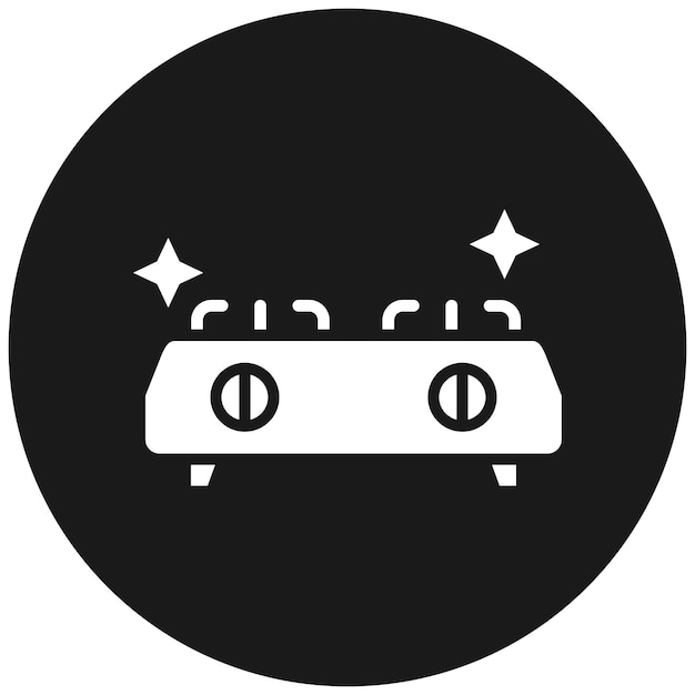 El icono vectorial de limpieza de la estufa se puede utilizar para la limpieza y el conjunto de iconos de limpio