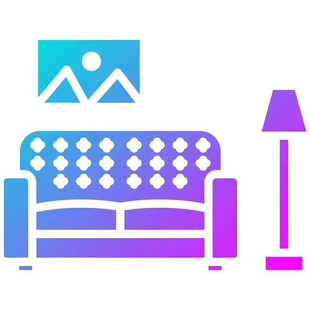 El icono vectorial de limpieza de la sala de estar se puede utilizar para la limpieza y el conjunto de íconos de limpio