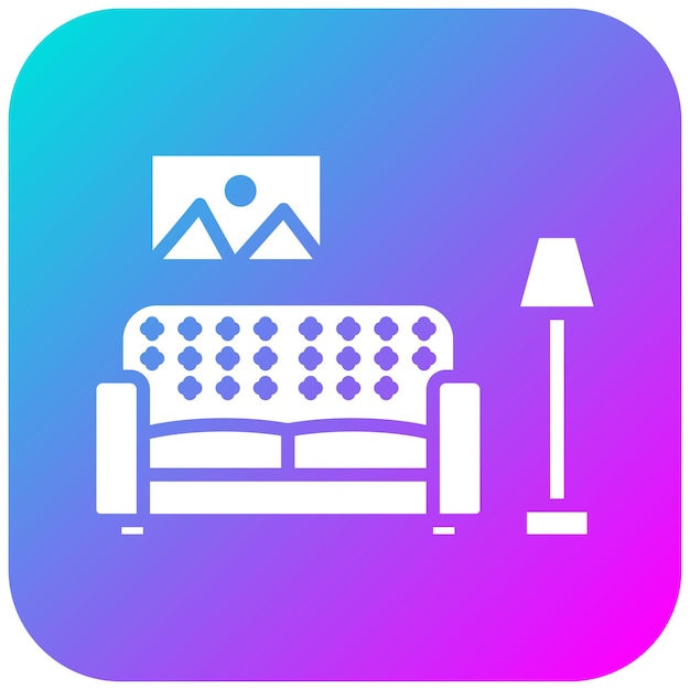 El icono vectorial de limpieza de la sala de estar se puede utilizar para la limpieza y el conjunto de íconos de limpio
