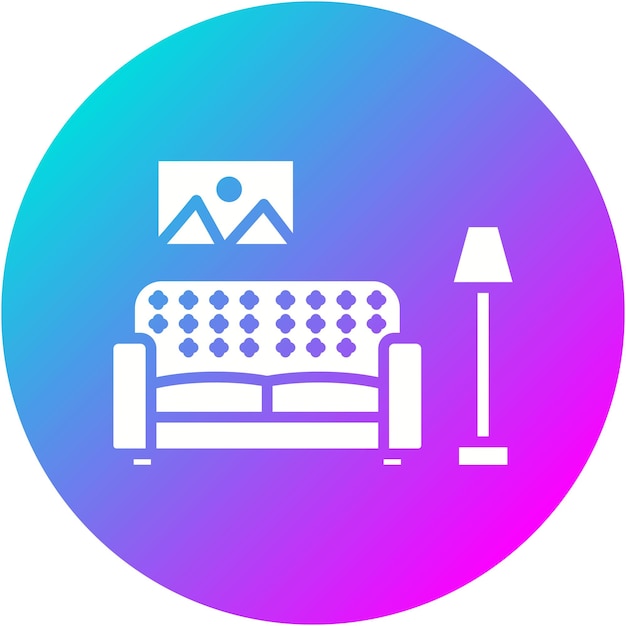 El icono vectorial de limpieza de la sala de estar se puede utilizar para la limpieza y el conjunto de íconos de limpio