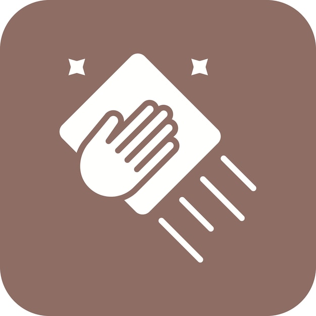 El icono vectorial de limpieza de la tela se puede usar para el conjunto de iconos de limpia de la casa