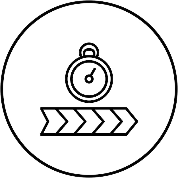 El icono vectorial de la línea de tiempo infográfica se puede utilizar para el conjunto de iconos infográficos