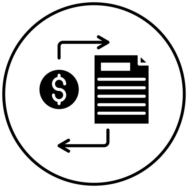 El icono vectorial de la lista de comprobación de soborno se puede utilizar para el conjunto de iconos de corrupción