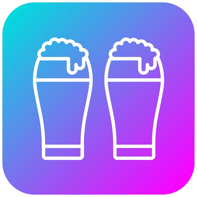 El icono vectorial local de Brews se puede usar para el conjunto de iconos de bolos