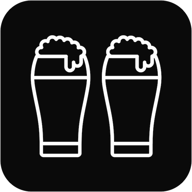El icono vectorial local de Brews se puede usar para el conjunto de iconos de bolos