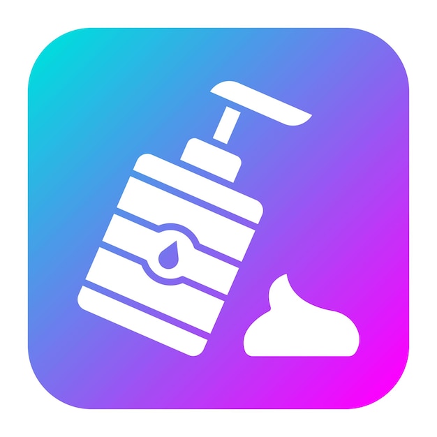 El icono vectorial de la loción se puede usar para el conjunto de iconos de cuidado de la piel