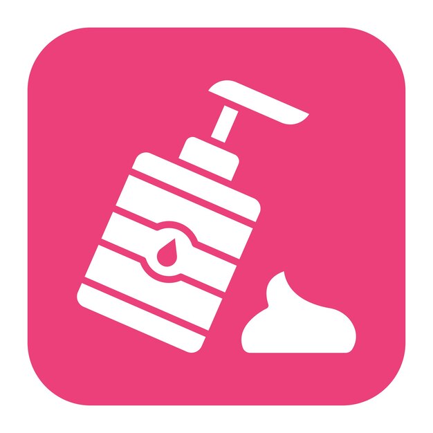 El icono vectorial de la loción se puede usar para el conjunto de iconos de cuidado de la piel