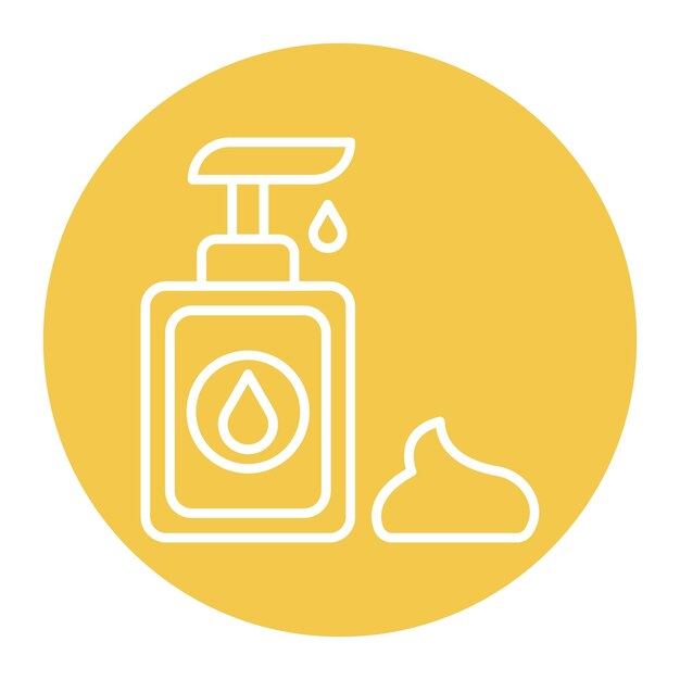 El icono vectorial de la loción se puede usar para el conjunto de iconos del spa