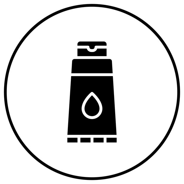 El icono vectorial de la loción se puede usar para el conjunto de iconos de verano