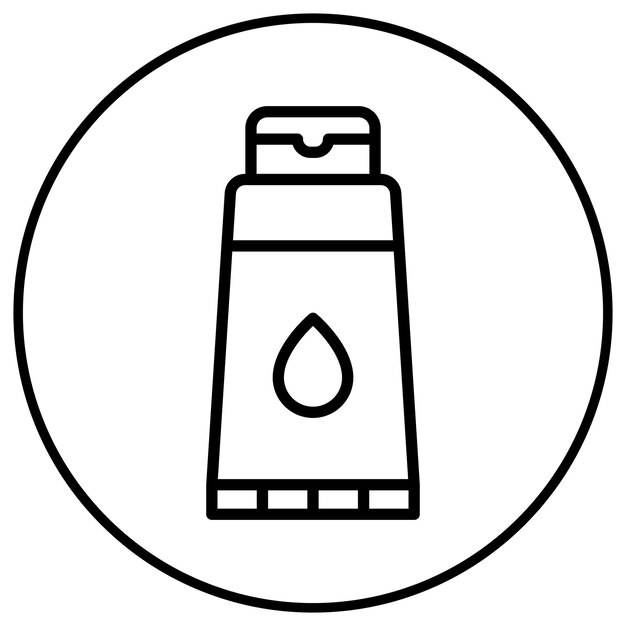 El icono vectorial de la loción se puede usar para el conjunto de iconos de verano