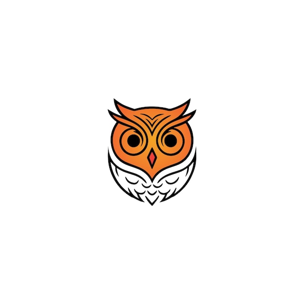 icono vectorial del logotipo del búho