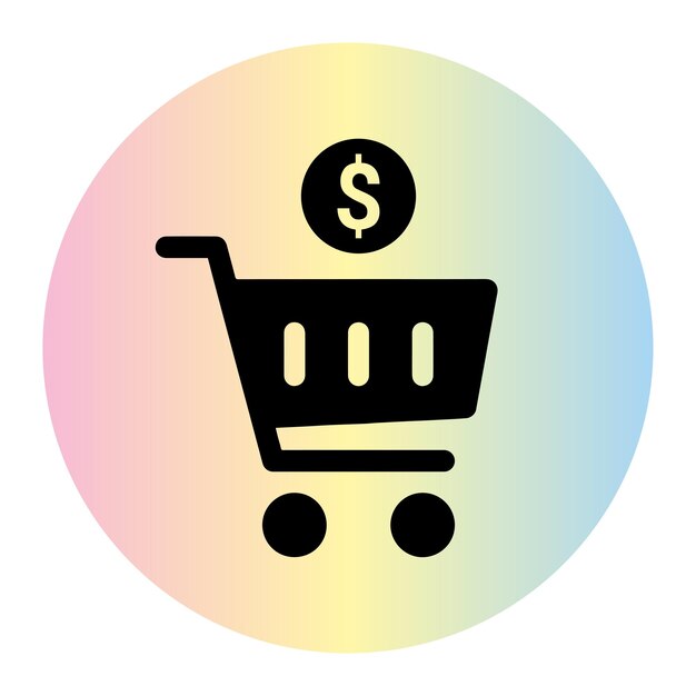 Icono vectorial del logotipo de comercio electrónico