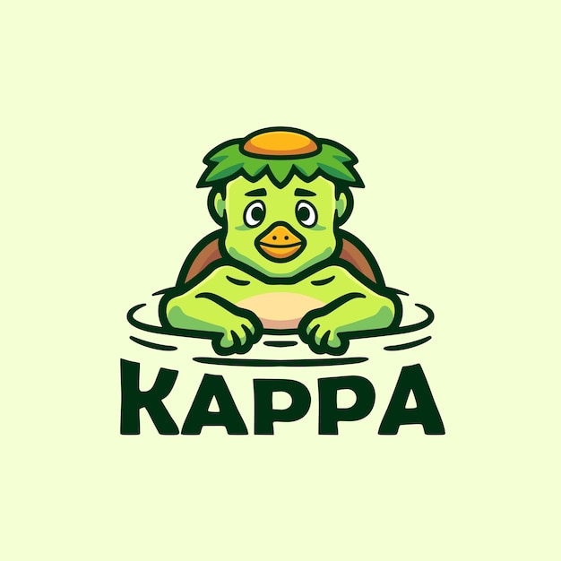 Icono vectorial del logotipo de la mascota de Kappa