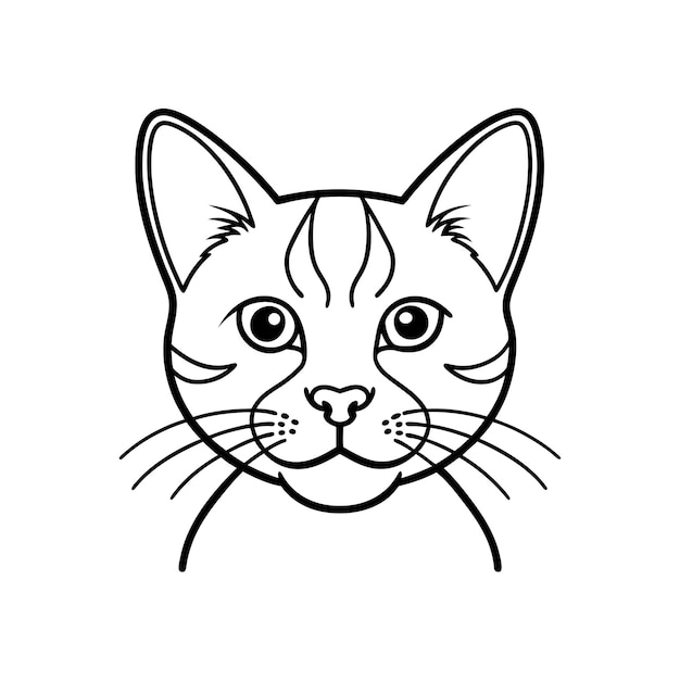 El icono vectorial del logotipo de Oliver Cat Pet Animal