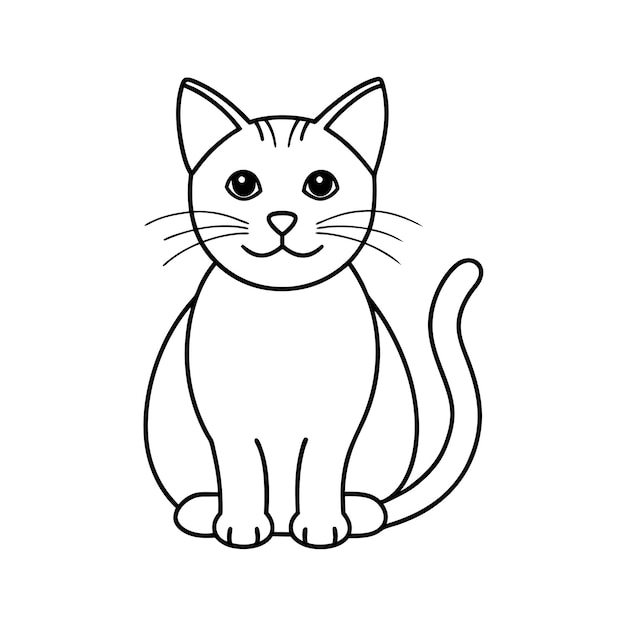 El icono vectorial del logotipo de Oliver Cat Pet Animal