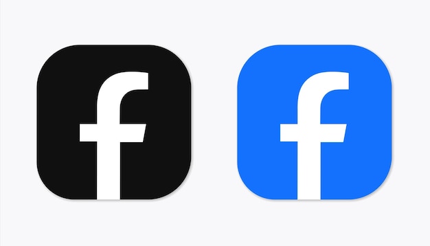 Icono vectorial del logotipo de las redes sociales de Facebook