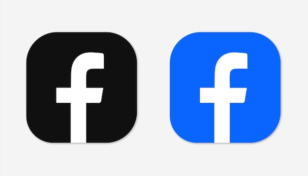 Icono vectorial del logotipo de las redes sociales de Facebook