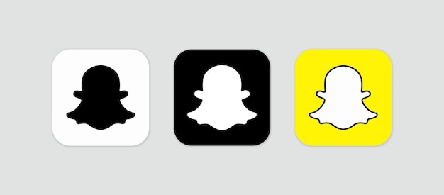 Icono vectorial del logotipo de las redes sociales de Snapchat