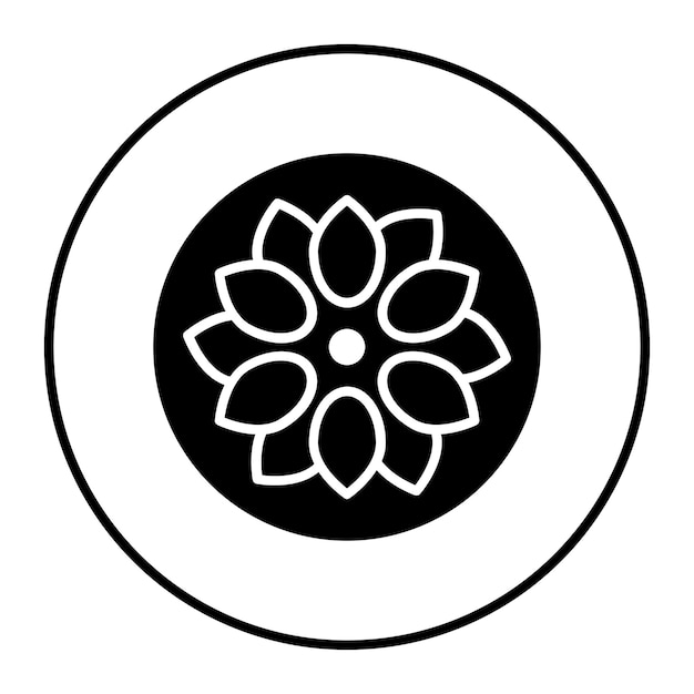 El icono vectorial de Lotus se puede usar para el conjunto de iconos de Spa
